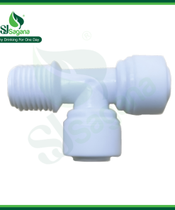 Tee with offset and external thread fastening 13-6-6 ST004A