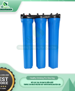 Triple 20-inch Filter Kit with Integrated Lid