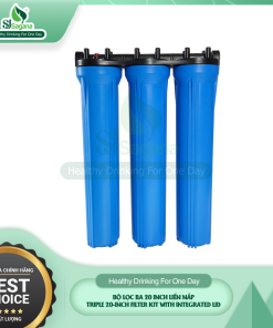 Triple 20-inch Filter Kit with Integrated Lid
