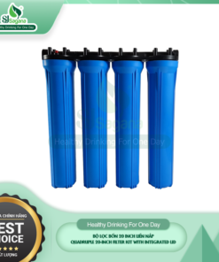 Quadruple 20-inch Filter Kit with Integrated Lid