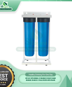 Bộ lọc đôi khung ly Bigblue 20 inch xanh
