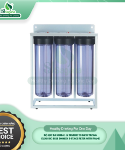 Clear Big Blue 20-inch 3-Stage Filter with frame