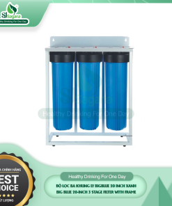 Bộ lọc ba khung ly Bigblue 20 inch xanh