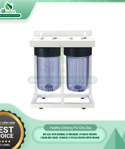 Clear Big Blue 10-inch 2-Stage Filter with frame