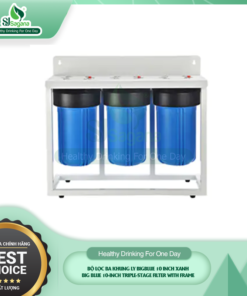 Big Blue 10-inch Triple-Stage Filter with frame