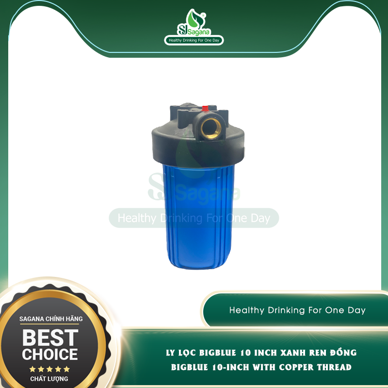 Ly lọc Bigblue 10 inch xanh ren đồng