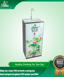 Cabinet tempered glass RO water purifier