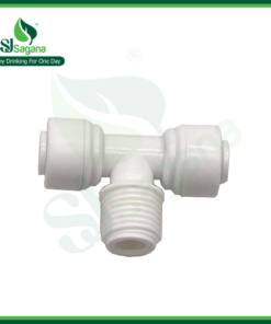 Equal tee quick connection with external thread fastening 17-10-10 ST006B