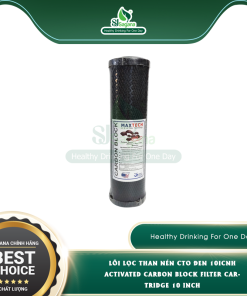 Lõi lọc than nén CTO đen 10icnh, lõi lọc thô