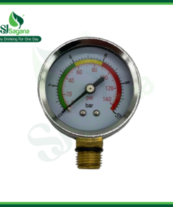 Alternative view of Filter head set with threaded connection 27/34 and built-in gauge