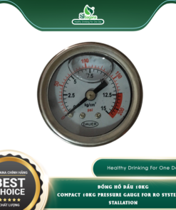 Compact 10kg pressure gauge for RO system installation
