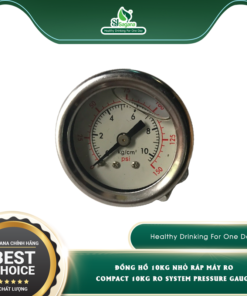Compact 10kg RO system pressure gauge