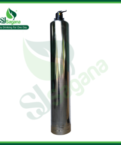 Alternative view of Stainless steel (SS304) filter column with a diameter of 250 for valve application