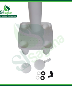 Alternative view of 60L black salt container without valve